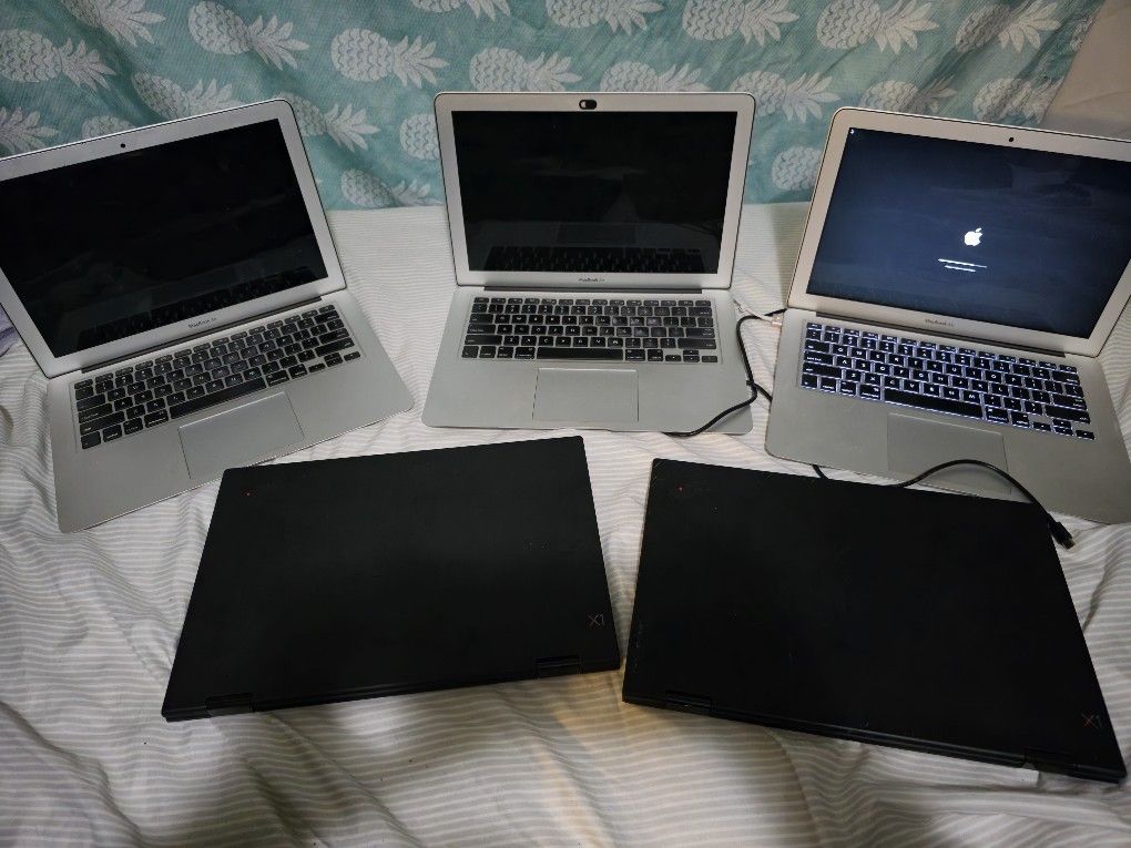 2017 Macbook Air And Lenovo Thinkpad X1 Yoga