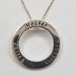 Sterling Silver Pendant And Chain 