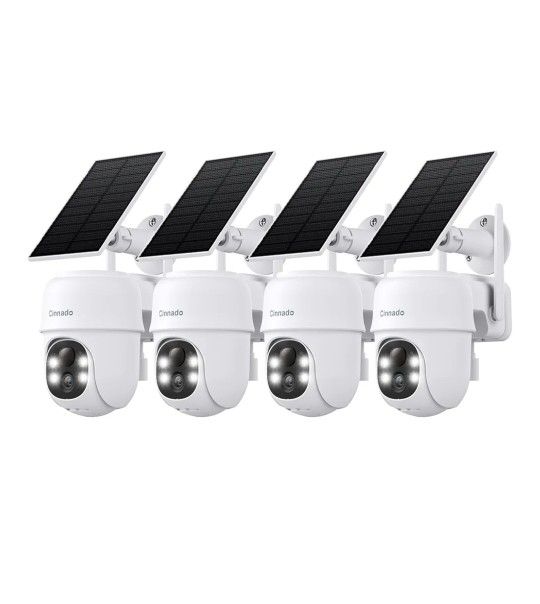 4 Pks Solar Security Cameras