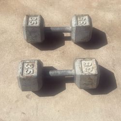 Dumbbells 35lbs $30