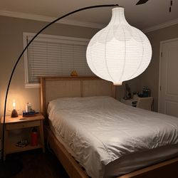 SKAFTET Floor lamp base with shade