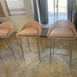 Blush Colored Bar Stools