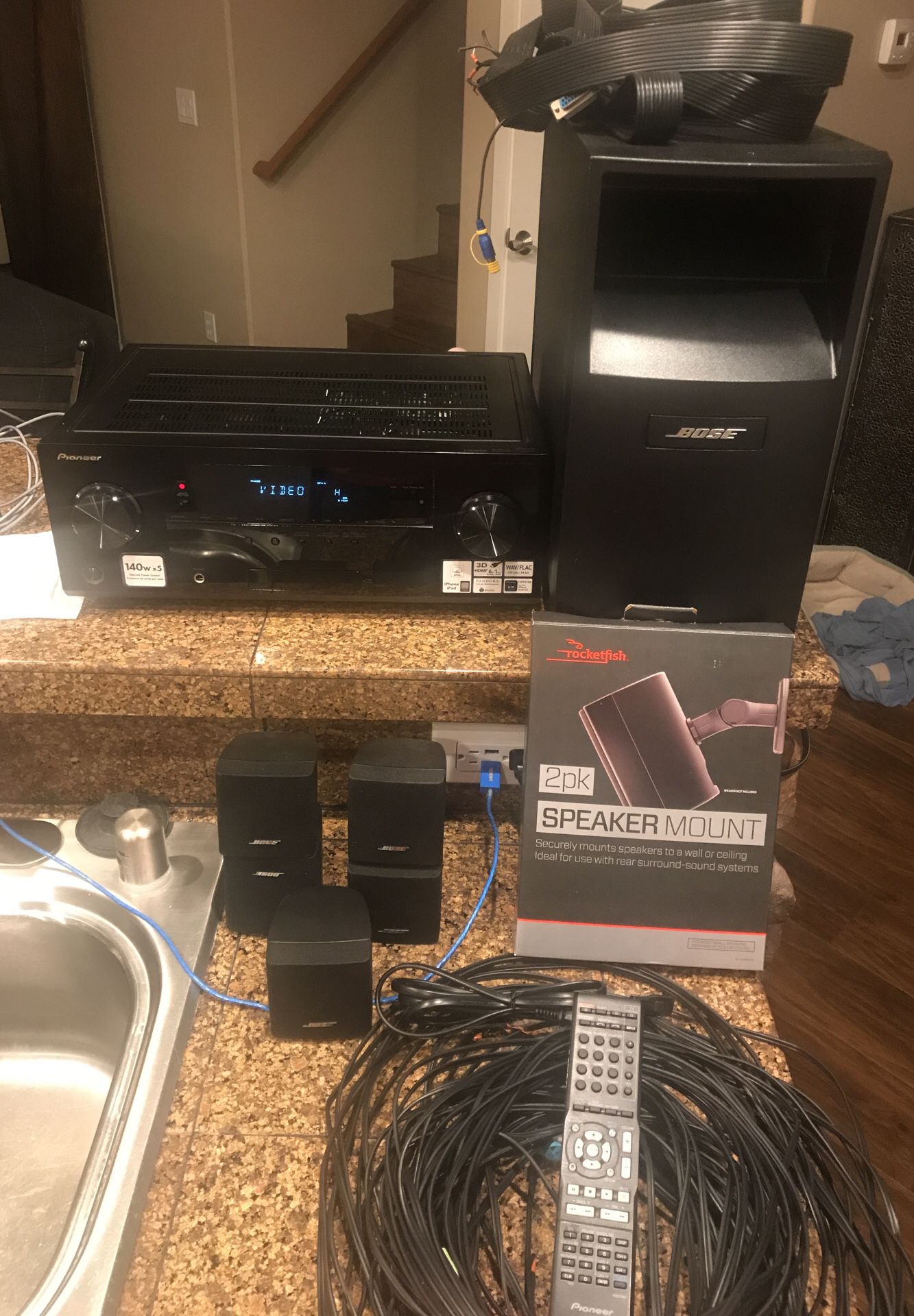 Bose acoustimass 6 w/ pioneer receiver