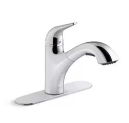 Kohler jolt Kitchen Faucet with Pull Out Spray Wand in Polished Chrome