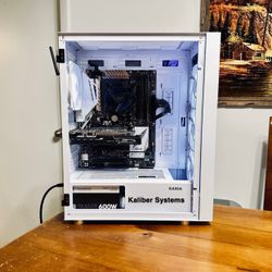 Custom White Gaming Computer with Intel i5 6400, 1650 GTX, 512GB NvME SSD