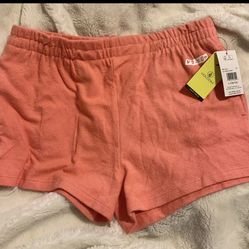 Girls VOLCOM fleece Shorts Large 10/12 Nwt