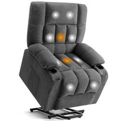 Recliner Chair with Vibrating Massage and Heating, Home Theater Seating with Lumbar Support