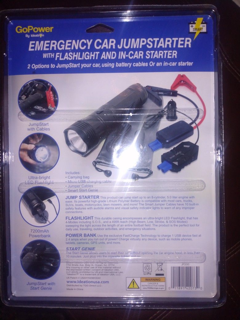 Emergency Car Jumper Starter