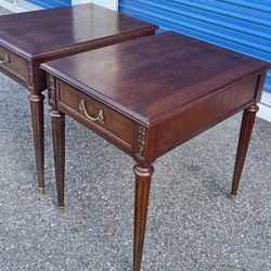 HENREDON SINGLE DRAWER END SIDE TABLE