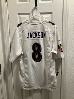 Lamar Jackson Baltimore Ravens White Jersey - Men’s Large