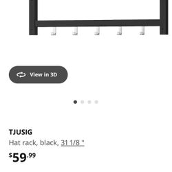 IKEA TJUSIG Entryway Hat/Coat Rack  