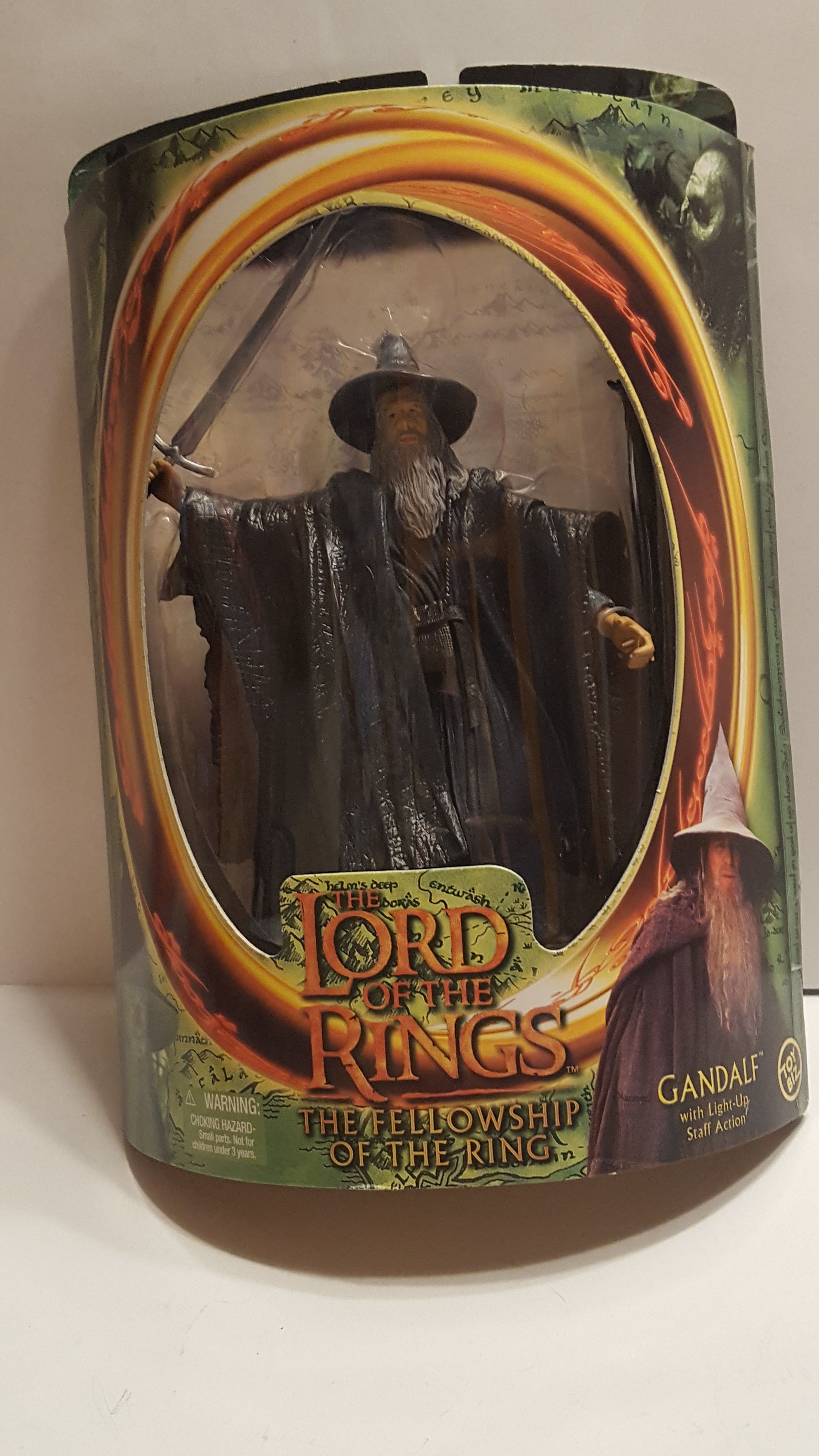 Gandalf Lord of the Rings The Fellowship of the rings Action Figure Toy Biz New Sealed