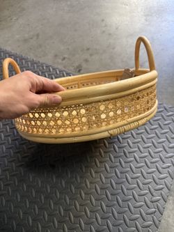 New Rattan Serving Tray