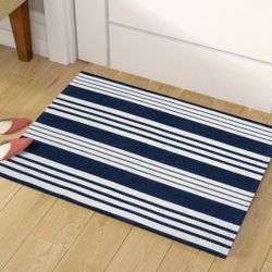Cotton Woven Rug (Blue)