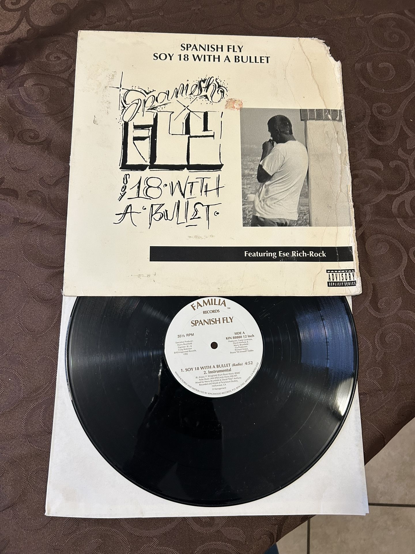 Spanish Fly Soy 18 With A Bullet Rare Chicano HipHop Rap Vinyl Record
