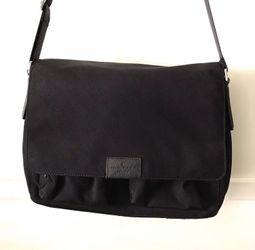 Banana Republic Black Nylon Messenger Bag