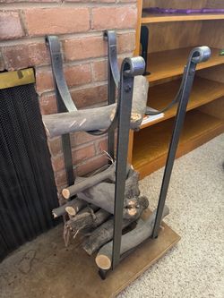 Wrought Iron Firewood Log Rack