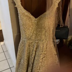 Gold Dress For Prom Are Any Occasion Size 8  New Never Use