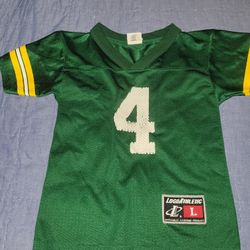 Green Bay Packers Favre #4 Kids Jersey Size 7