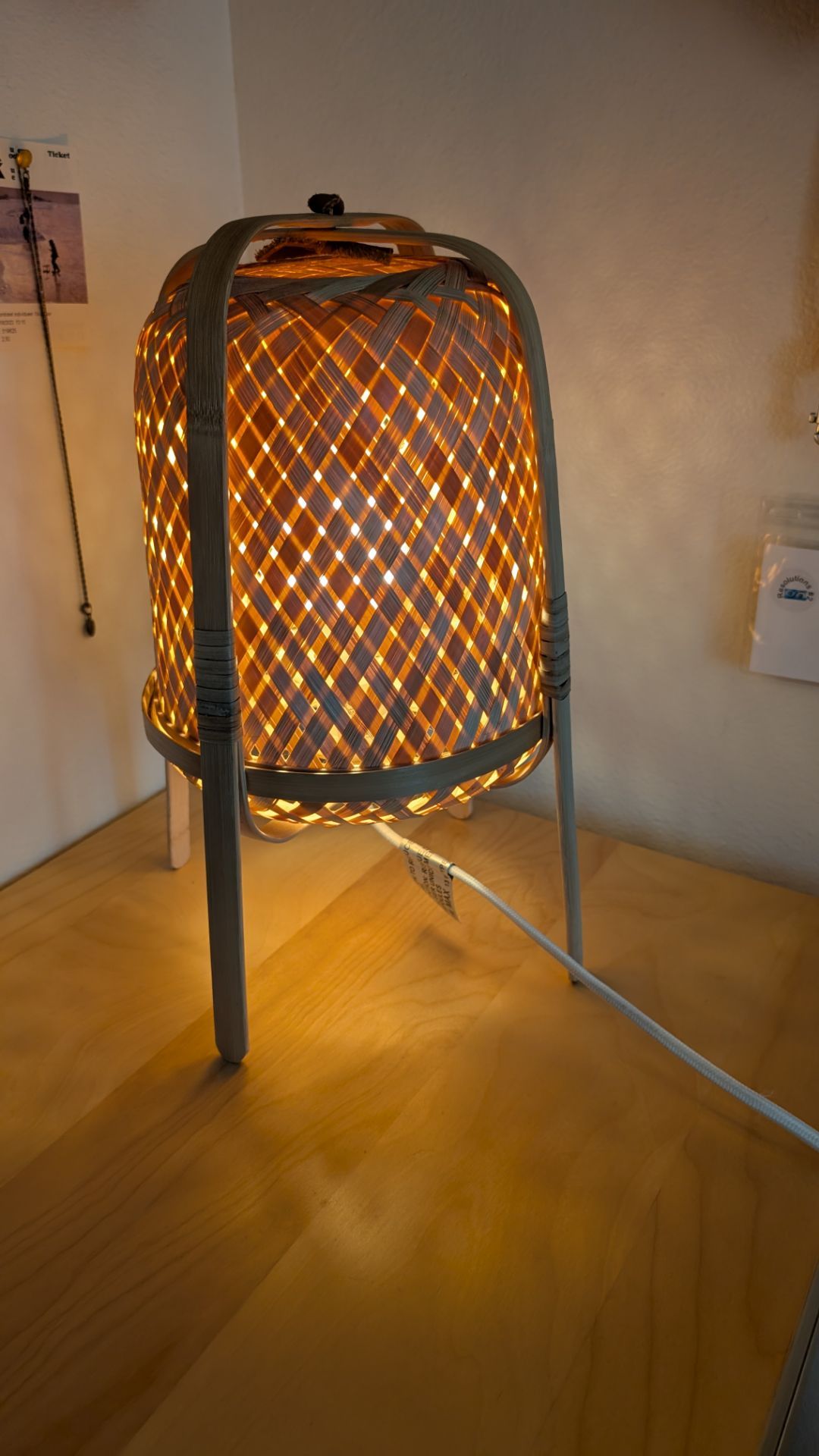 IKEA lamp bamboo