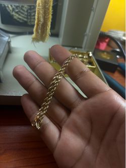 10kt gold rope bracelet