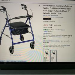 Fold Up Walker/ Roller  - aluminum New