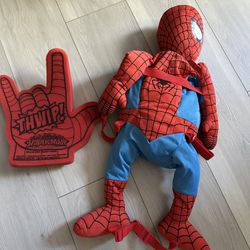 Spider-Man Backpack And Hand Foam Used