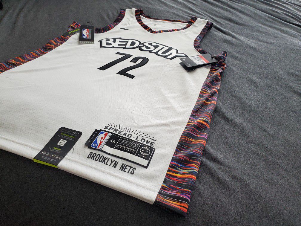 Nike NBA Brooklyn Nets Bed-Stuy #72 Biggie Home Jersey [CU0192-100] Size:  40 - S