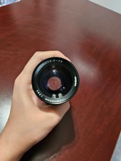 12.5mm/75mm 1.2 C mount lens