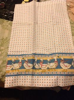 Ribbon geese 2 pack of 1 pair of tailored tier curtain