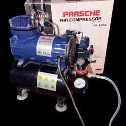 Paasche Air Compressor Oil Less With Tank