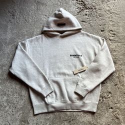 Essentials Fear Of God Light Oatmeal Hoodie Brand New 