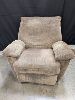 Textured Striped Recliner Armchair