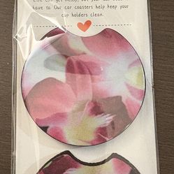 Pair of car coasters