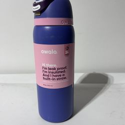 Brand New Owala Freesip Water Bottle Stainless Steel 32oz Blue Jay NWT