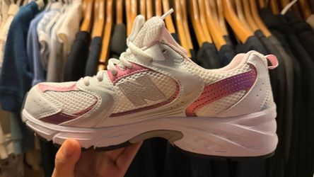 Pink New Balance shoes