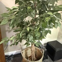 2 Medum size artificial plants