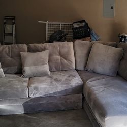 Gray Dharma Two Piece Sectional Sofa
