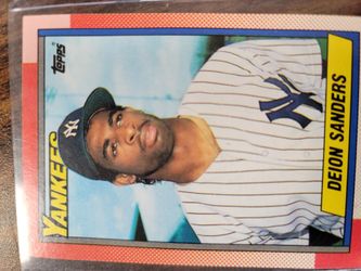 Deion Sander Topps Error Card