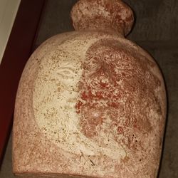 Native Face And Moon Pottery 