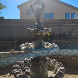 8 Ft Tall Mermaid Fountain
