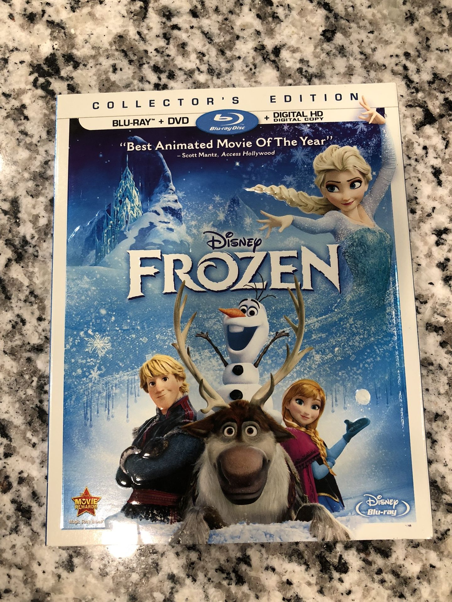 Frozen Bluray/Dvd 