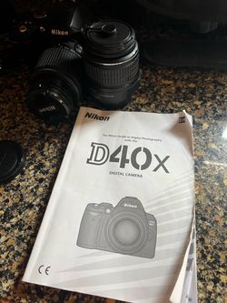Nikon D40x DSLR Camera with Lens and Manual