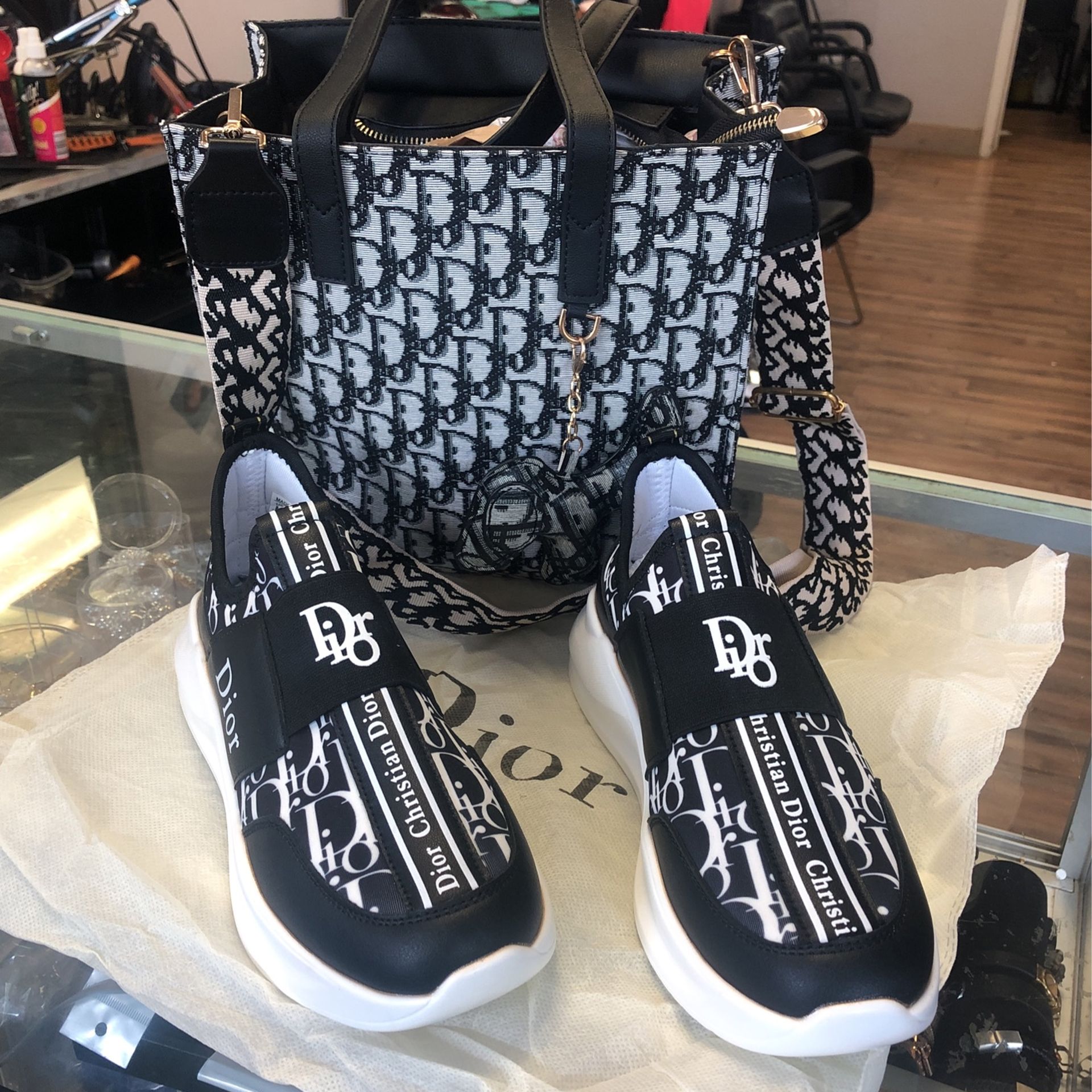 Set Of Shoes And Bag