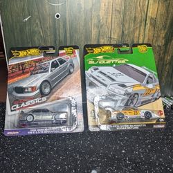 Hot Wheels Mercedes Benz 1990 E. Super Silhouette Nissan Skyline 