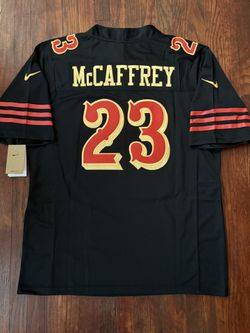Christian Mccaffrey #23 49ers Faithful To The Bay Black Jersey