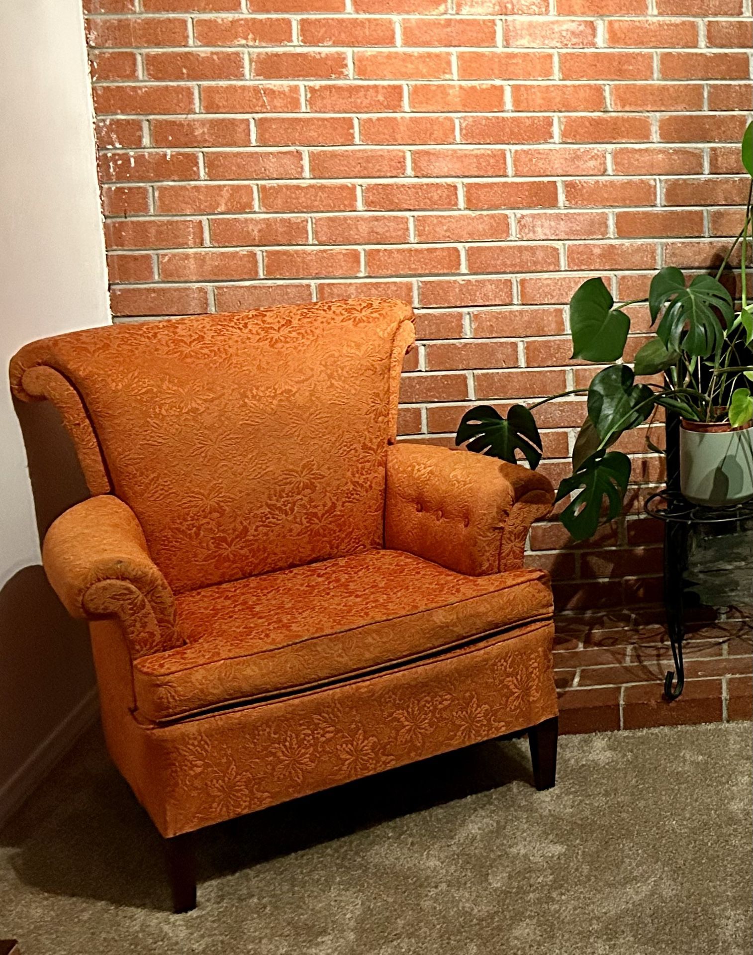 Armchair (Orange, Vintage)