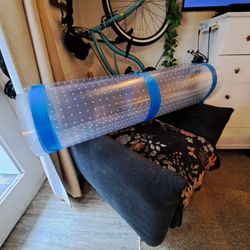 Acrylic Mat.  Office Chair Carpet protector and roll mat