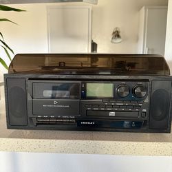 Crosley All-In-One Turntable, CD Player and Cassette Player