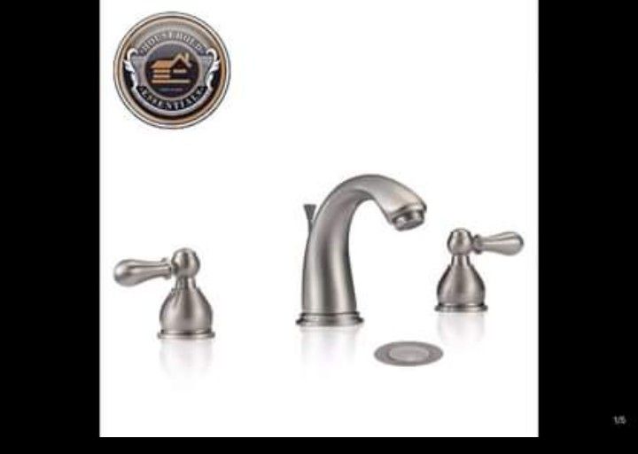8" Brushed Nickel Widespread Bathroom Faucet with Drain...... CHECK OUT MY PAGE FOR MORE ITEMS,All Products : American Fashion Style Bags On Sale